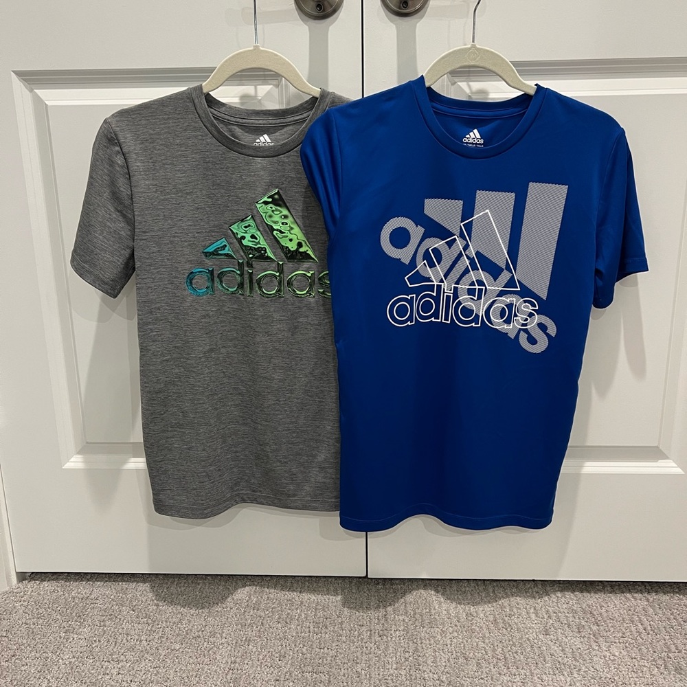 (2) Adidas shirts